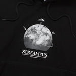 Load image into Gallery viewer, Pullover Hoodie OVERSIZED FIFTY FIVE and BEYOND AROUND THE WORLD BLACK
