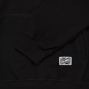 Pullover Hoodie OVERSIZED FIFTY FIVE and BEYOND AROUND THE WORLD BLACK