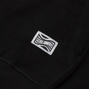 Pullover Hoodie OVERSIZED FIFTY FIVE and BEYOND AROUND THE WORLD BLACK