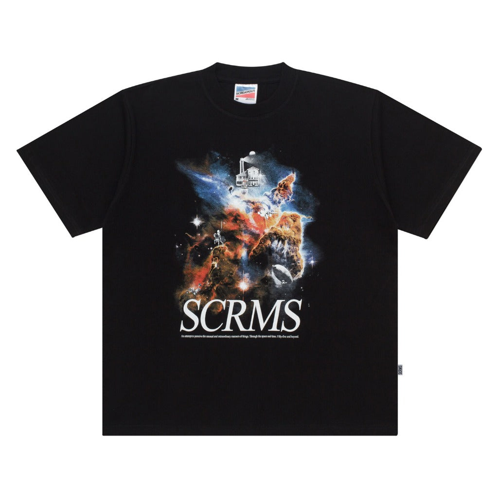 T-Shirt BOXY FIT 16s FIFTY FIVE and BEYOND THROUGH SPACE BLACK