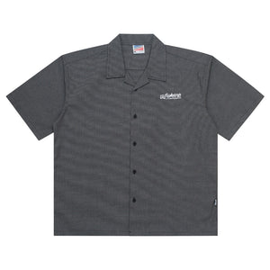 Shortsleeve Shirt Boxy Oversize Open Collar AZTERI GREY