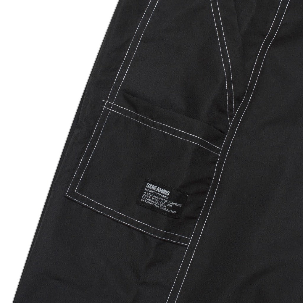 Track Pants Carpenter Parachute URBEX TERRAIN BLACK Loose Fit