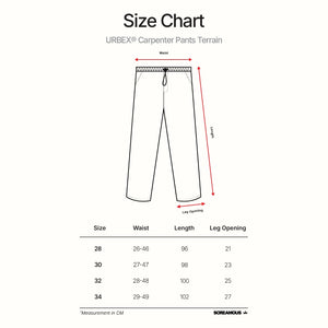 Track Pants Carpenter Parachute URBEX TERRAIN BLACK Loose Fit