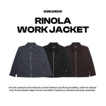 Load image into Gallery viewer, Work Jacket Double Zipper RINOLA Boxy Fit
