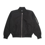 Load image into Gallery viewer, Bomber Double Zipper Jacket JOVE BLACK
