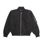 Load image into Gallery viewer, Bomber Double Zipper Jacket JOVE BLACK
