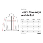 Load image into Gallery viewer, Two Ways Vest Jacket Crinkle HEZIOS BLACK

