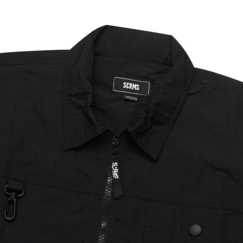 Screamous Kemeja Long Sleeve Overshirt URBEX MELDIVE BLACK