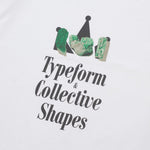 Load image into Gallery viewer, T-Shirt BOXY FIT 16s TYPEFORM and COLLECTIVE SHAPES ROCKS WHITE
