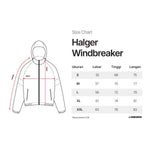 Load image into Gallery viewer, WindBreaker Jacket Reflective HALGER BLACK GREY
