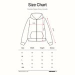 Load image into Gallery viewer, Sweater Pria Pullover Double Zipper Hoodie BOXY FIT TWIST BLACK CONTRAST STITCH
