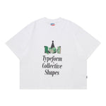 Load image into Gallery viewer, T-Shirt BOXY FIT 16s TYPEFORM and COLLECTIVE SHAPES ROCKS WHITE
