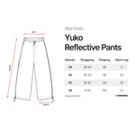 Load image into Gallery viewer, Long Pants Reflective YUKO BLACK Loose Fit
