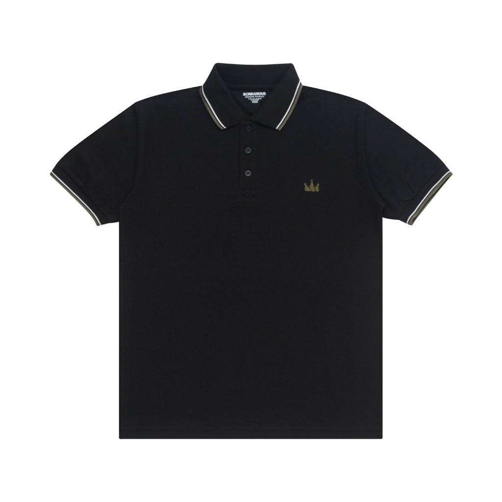 Polo Shirt CROWN LINE OLIVE BLACK