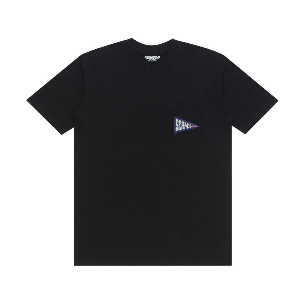 T-Shirt POCKET COLLAGE PENANT BLACK