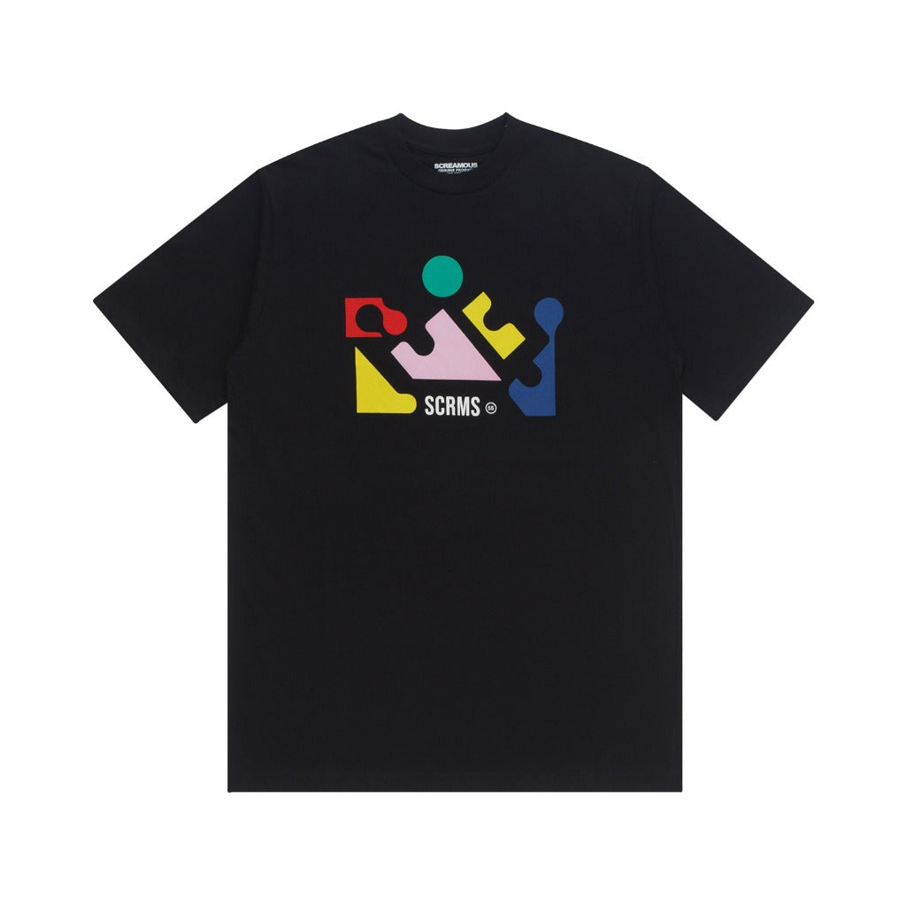 T-Shirt COLOR PUZZLE BLACK
