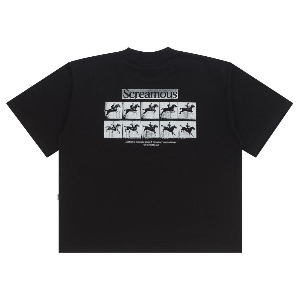 T-Shirt BOXY FIT 16s FIFTY FIVE and BEYOND SEQUENCE BLACK