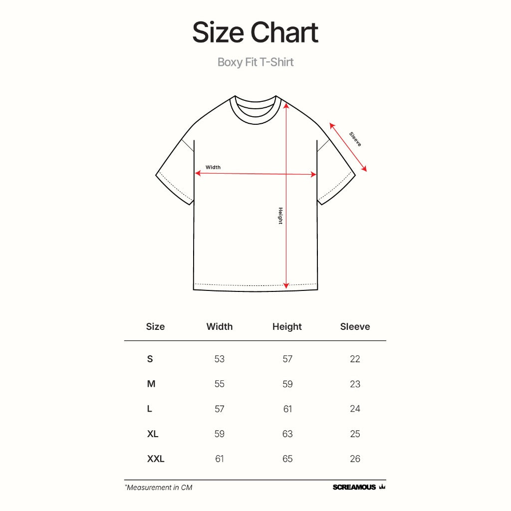 T-Shirt BOXY FIT 16s FIFTY FIVE and BEYOND BLACKHOLE WHITE