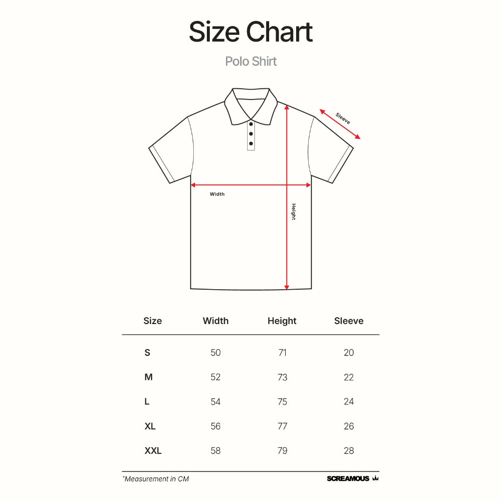 Polo Shirt CROWN LINE MAROON BLACK