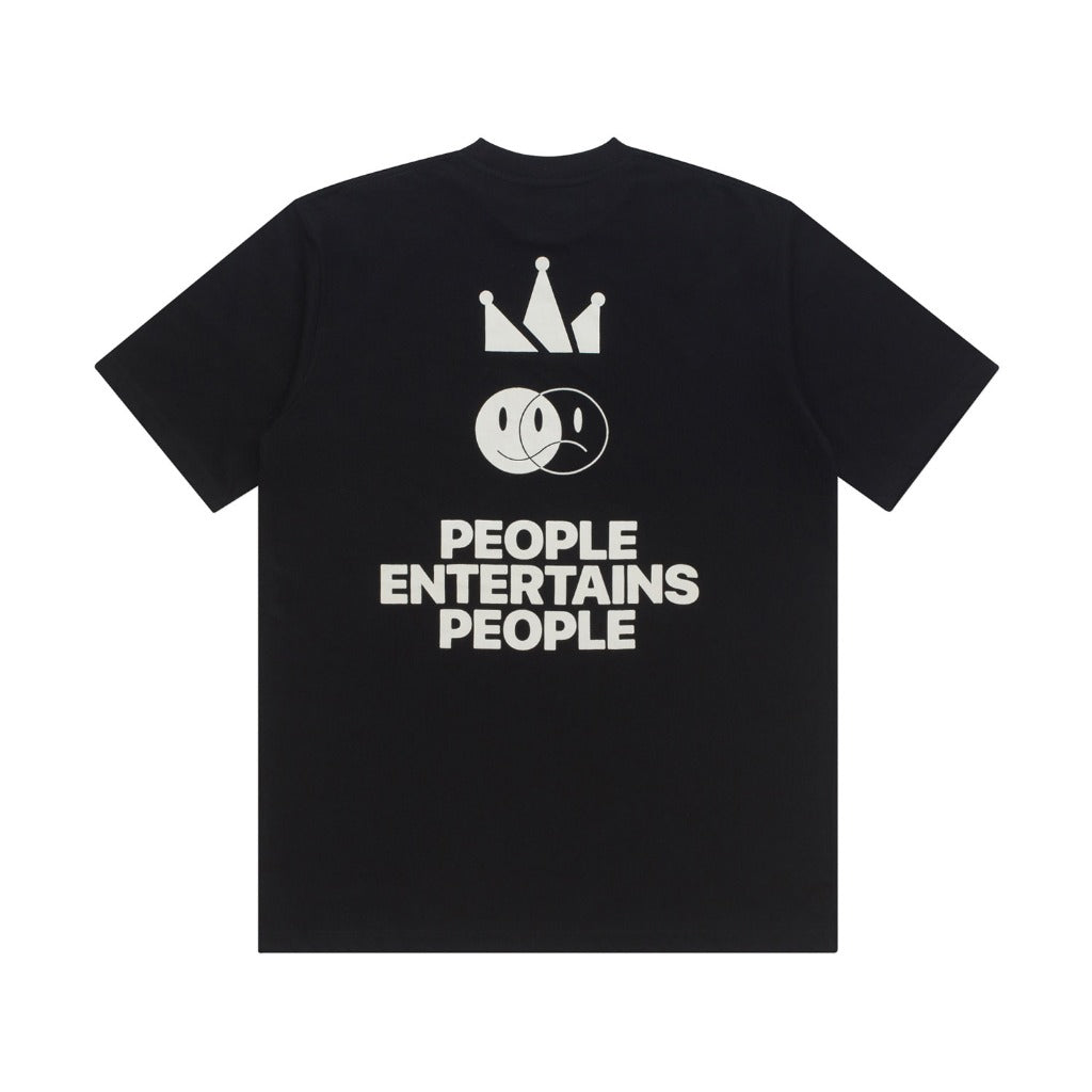 T-Shirt PEOPLE ENTERTAINED BLACK