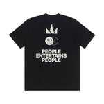 Load image into Gallery viewer, T-Shirt PEOPLE ENTERTAINED BLACK
