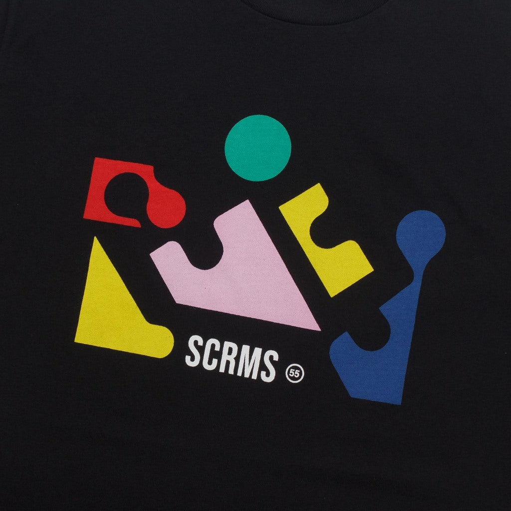 T-Shirt COLOR PUZZLE BLACK