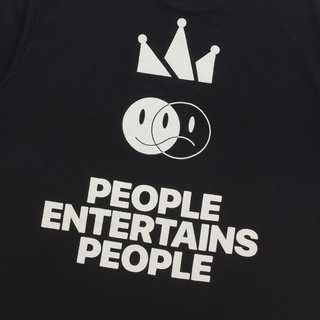 T-Shirt PEOPLE ENTERTAINED BLACK