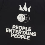 Load image into Gallery viewer, T-Shirt PEOPLE ENTERTAINED BLACK
