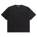 Load image into Gallery viewer, Shortsleeve Shirt FRODE BLACK Collarless

