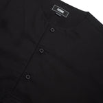 Load image into Gallery viewer, Shortsleeve Shirt FRODE BLACK Collarless
