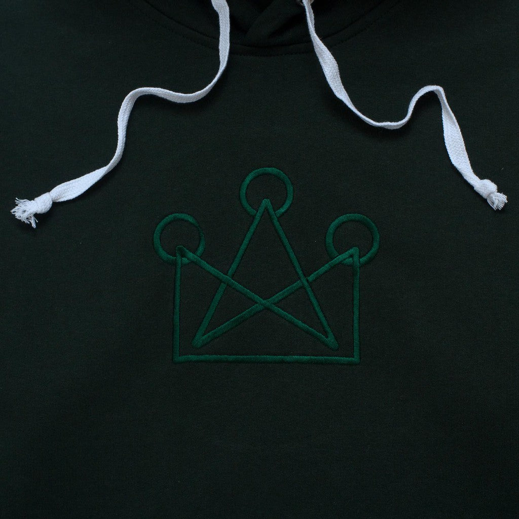 Hoodie NEUE CROWN FOREST GREEN