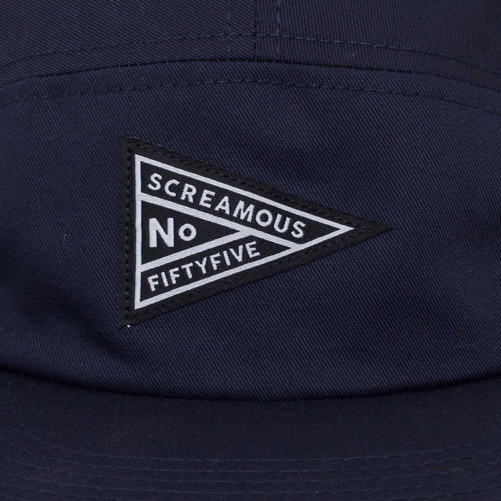 Hat 5panel TRIANGLE NAVY BLUE