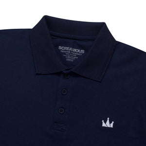 Polo Shirt Basic CROWN MISTY NAVY BLUE