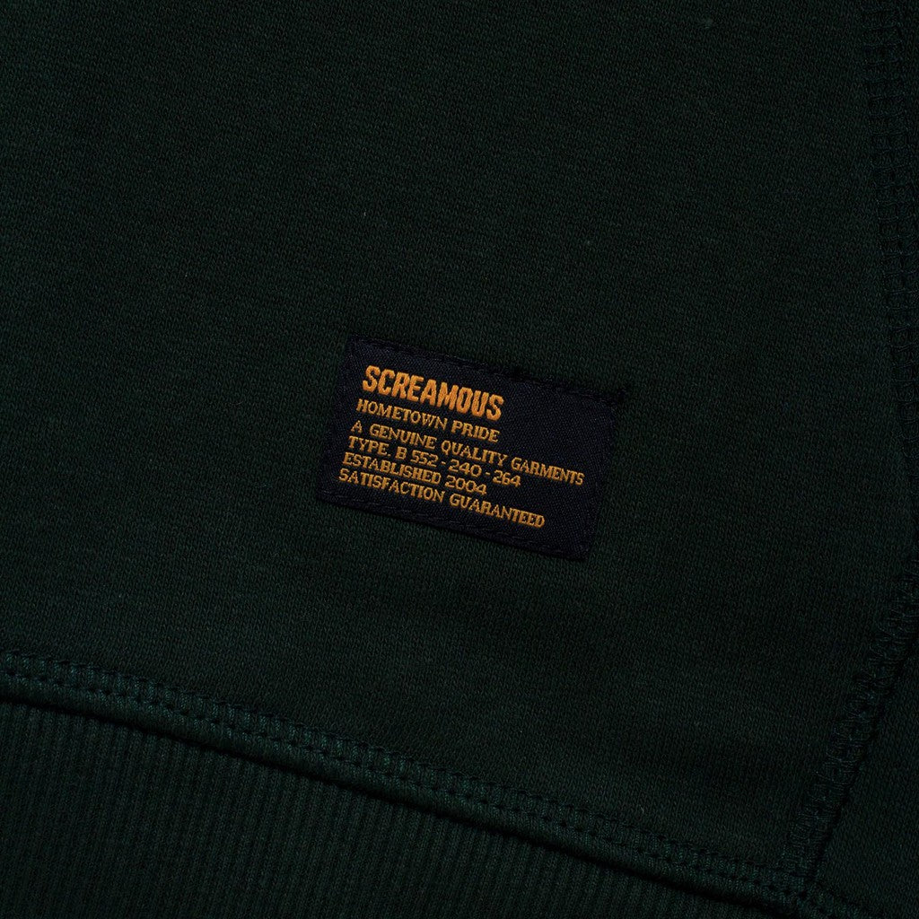 Hoodie NEUE CROWN FOREST GREEN