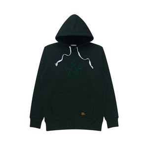 Hoodie NEUE CROWN FOREST GREEN