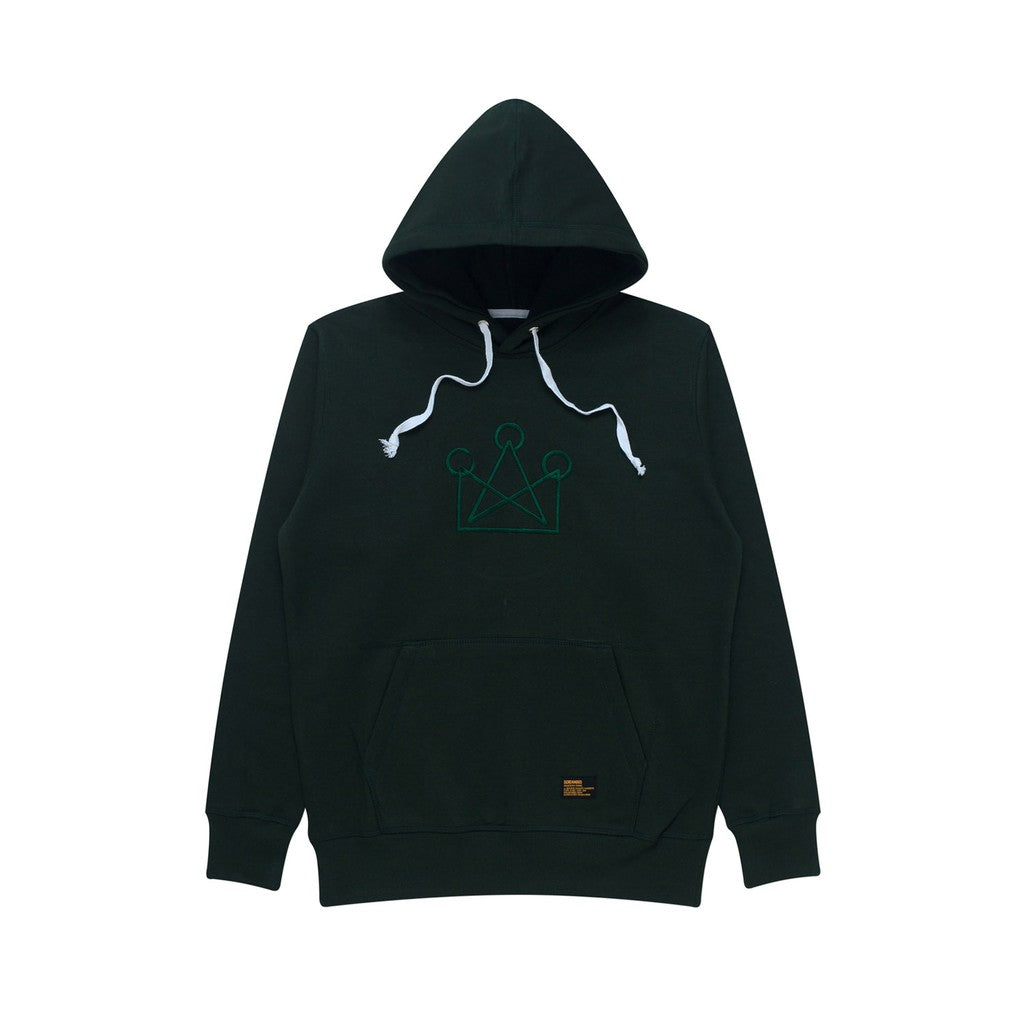 Hoodie NEUE CROWN FOREST GREEN