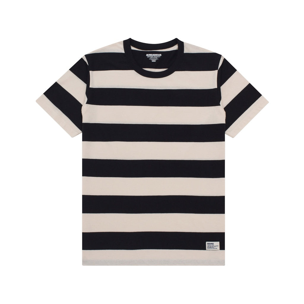 T-Shirt Stripe TOULOUSE BLACK CREAM