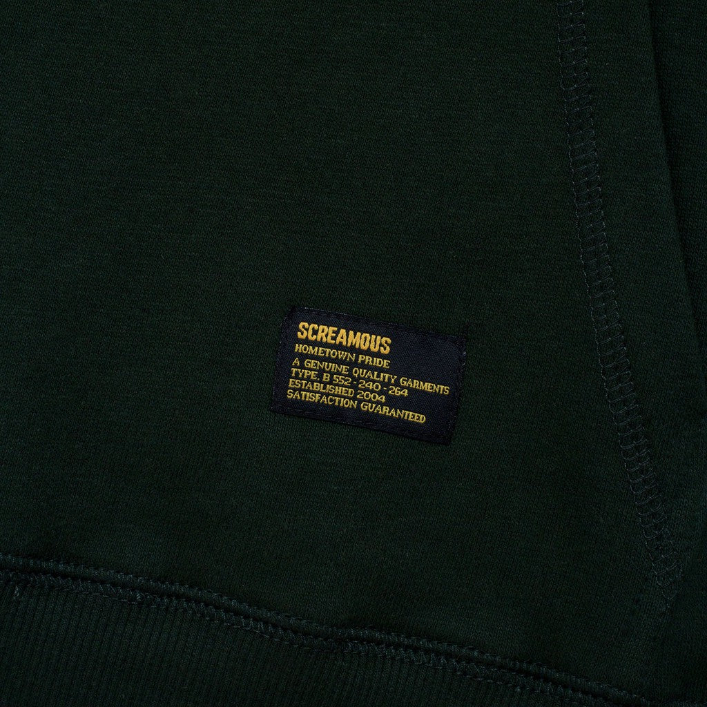 Hoodie DUMONT YELLOW FOREST GREEN
