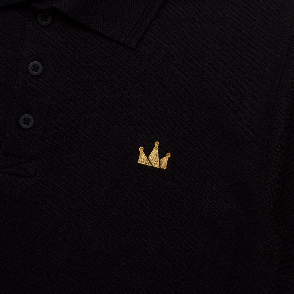 Polo Shirt CROWN GOLD BLACK