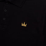 Load image into Gallery viewer, Polo Shirt CROWN GOLD BLACK

