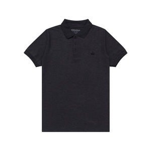 Polo Shirt Basic CASPER BLACK TWOTONE