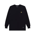 Load image into Gallery viewer, T-Shirt Longsleeves CROWN LOGO BLACK
