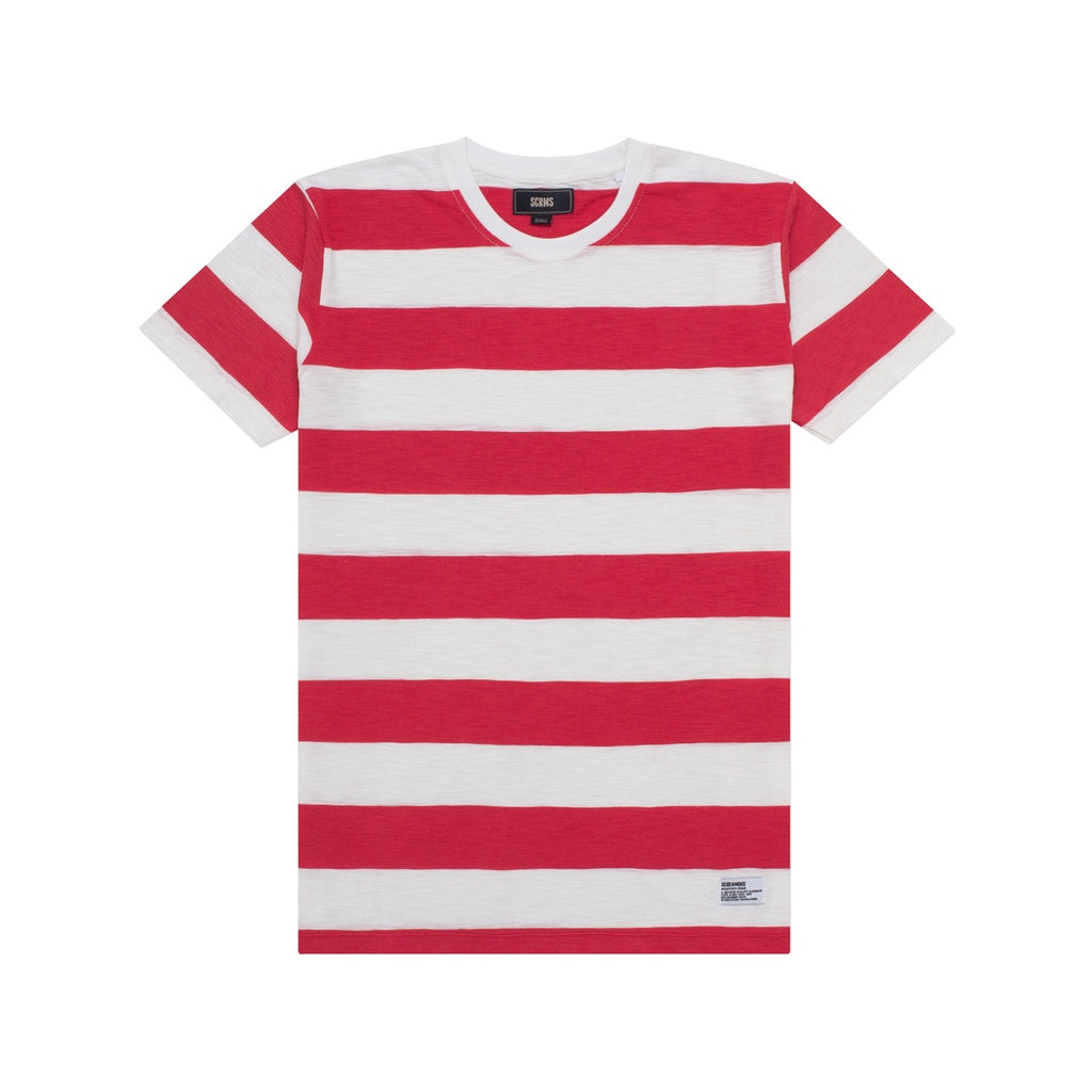 T-Shirt Stripe RUBIO MAROON