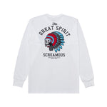 Load image into Gallery viewer, T-Shirt Longsleeves THE GREAT SPIRIT WHITE
