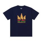 Load image into Gallery viewer, T-Shirt EAT WELL NAVY BLUE
