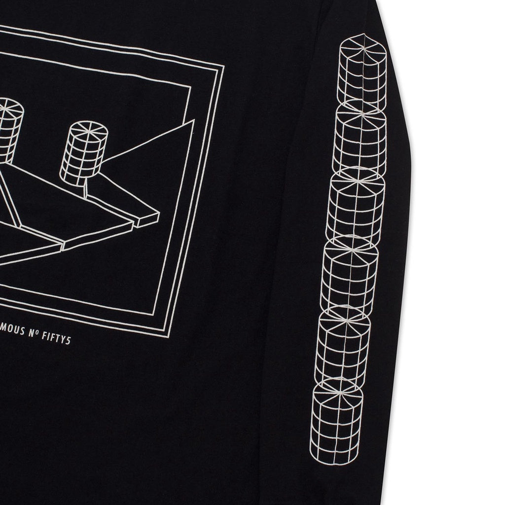 T-Shirt Longsleeves SCREAMOUS FACTORY BLACK