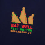 Load image into Gallery viewer, T-Shirt EAT WELL NAVY BLUE
