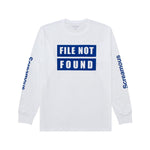 Load image into Gallery viewer, T-Shirt Longsleeves FILE NOT FOUND WHITE

