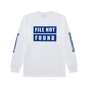 T-Shirt Longsleeves FILE NOT FOUND WHITE