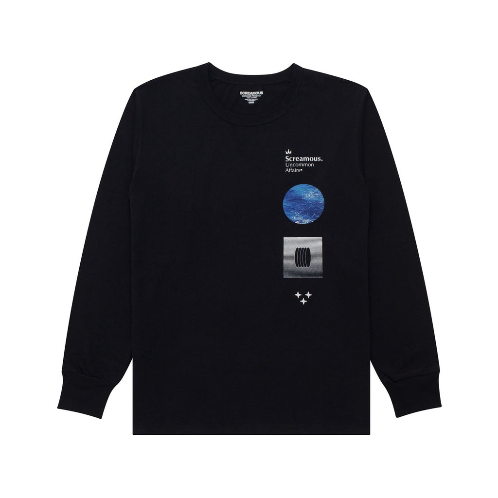 T-Shirt Longsleeves UNC GEO BLACK